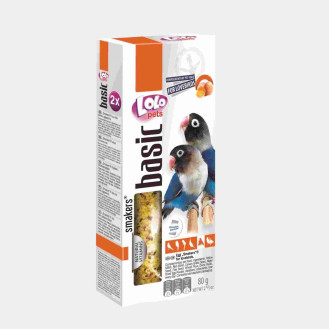 LoLo Pets Smakers Lovebirds Egg Ласощі для нерозлучників Вітамінізовані палички з яйцем