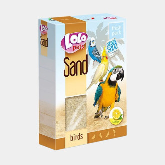 LoLo Pets Sand Lemon Лимонний пісок з дорогоцінними мінералами для птахів