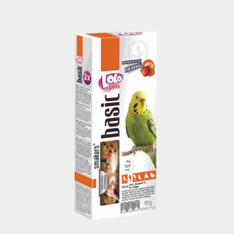 LoLo Pets Smakers Budgie Fruit Ласощі для хвилястого папуги Вітамінізовані палички з фруктами