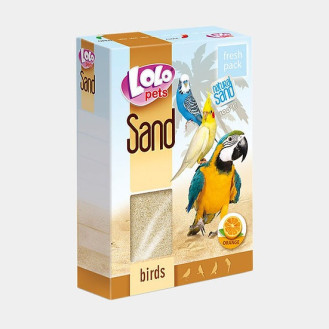 LoLo Pets Sand Orange Апельсиновый песок с драгоценными минералами для птиц