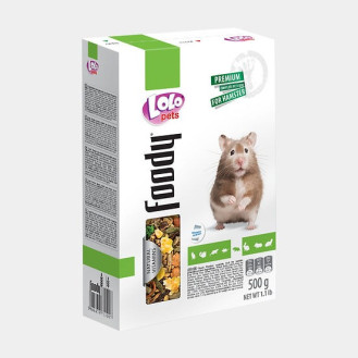 LoLo Pets Foody Hamster Повнораційний корм для хом'яків з натуральними вітамінами