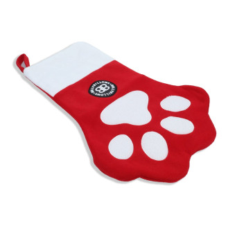 BullyBillows Paw Christmas Stocking Подарункова новорічна шкарпетка-лапка для іграшок собак