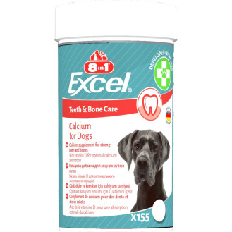 8in1 Excel Calcium Кальцієва добавка з вітаміном D для зміцнення кісток та зубів собак