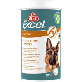 8in1 Excel Glucosamine Комплексная добавка с глюкозамином для здоровья суставов собак