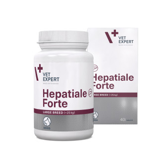 VetExpert Hepatiale Forte Large Breed Комплексна добавка для собак великих порід вагою від 25 кг для відновлення функцій печінки