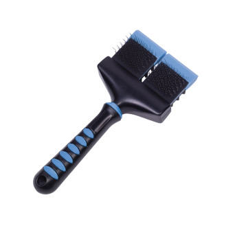 Nobby Comfort Line Double-Sided Slicker Brush Двухсторонняя гибкая пуходерка для собак и котов (15 х 10 см)