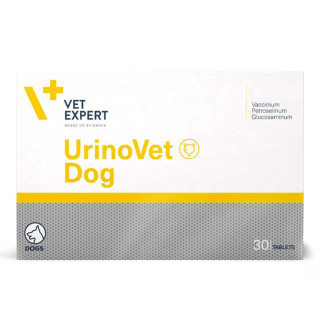 VetExpert UrinoVet Dog Комплексна добавка для дорослих собак із захворюваннями нижніх відділів сечовивідної системи