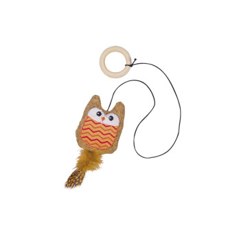 Nobby Cork Catnip Игрушка для котов Пробковая Сова с кошачьей мятой (Orange)