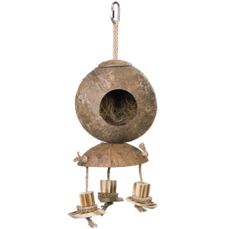 Nobby Big Parrot Toy Climbing Натуральная игрушка для попугаев Кокосовый дом