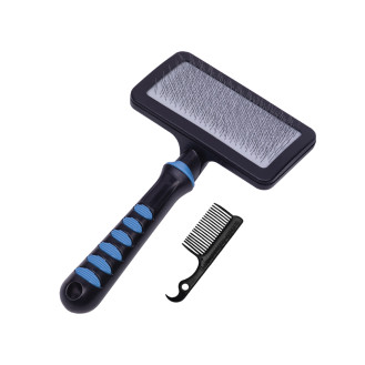 Nobby Comfort Line Slicker Brush & Comb Пуходерка з гребінцем для довгошерстих собак і кішок