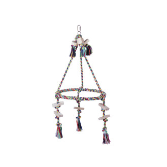 Nobby Big Parrot Toy Climbing Игрушка для больших попугаев Хлопковая качель-пирамида (69 x 38 см)