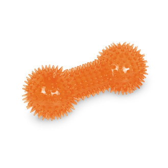 Nobby Chew Игрушка для собак Гантель шипованная для жевания (Orange)