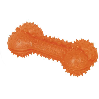 Nobby Dental Игрушка для ухода за зубами собак Шипованная Кость (Orange)