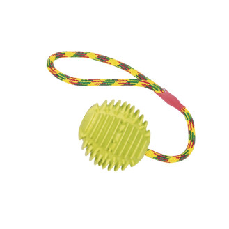 Nobby Training Игрушка для собак Мяч с нейлоновой веревкой (Yellow)
