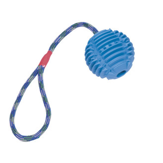 Nobby Training Игрушка для собак Мяч с нейлоновой веревкой (Blue)