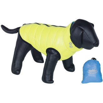 Nobby Dog Vest Light Yellow& Blue Ветрозащитный непромокаемый двухсторонний жилет для собак с сумкой в комплекте