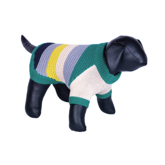 Nobby Hajo Вязаный теплый свитер с длинными рукавами для собак Пэчворк (Turquoise S32)