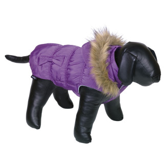 Nobby Daiki Зимняя ветрозащитная куртка со съемным капюшоном для собак  (Violet S36)