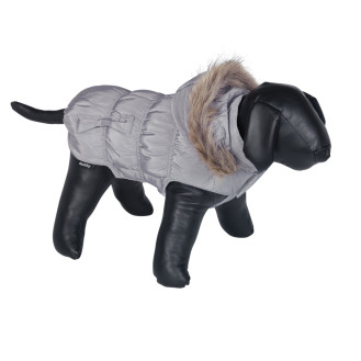 Nobby Daiki Зимняя ветрозащитная куртка со съемным капюшоном для собак  (Grey XS26)