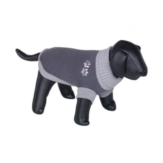 Nobby Paf Вязаный теплый свитер для собак Лапки (Grey XS20)