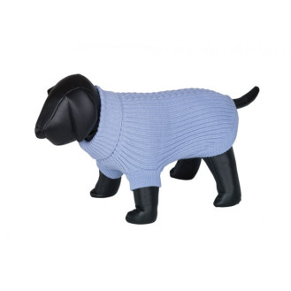 Nobby Zorf Вязаный теплый свитер с коротким рукавом для собак Косичка (LBlue XS26)