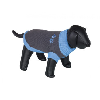 Nobby Paf Вязаный теплый свитер для собак Лапки (Blue XS20)
