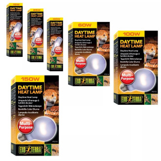 Exo Terra Heat Lamp Daytime Лампа розжарювання з неодимовою колбою, що імітує денне світло в тераріумі