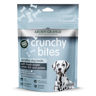 Arden Grange Crunchy Bites Grain Free Sensitive Беззернові ласощі для собак з чутливим травленням з білою рибою та картоплею