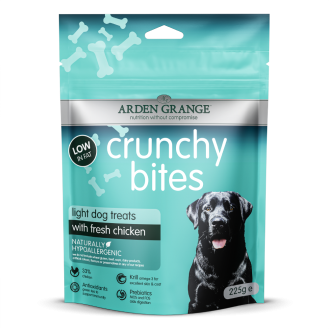 Arden Grange Crunchy Bites Light Диетические лакомства для собак склонных к лишнему весу Косточки со свежей курицей