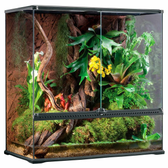 Exo Terra Natural Terrarium Large X-Tall Стеклянный террариум с палюдариумом 90 x 45 x 90 см