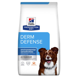 Hill's Prescription Diet Derm Defense Сухой лечебный корм c курицей для собак при атопическом дерматите