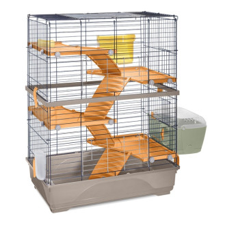 Imac Double 80 Триповерхова клітина для хом'яка з терасою, напувалкою та годівницею