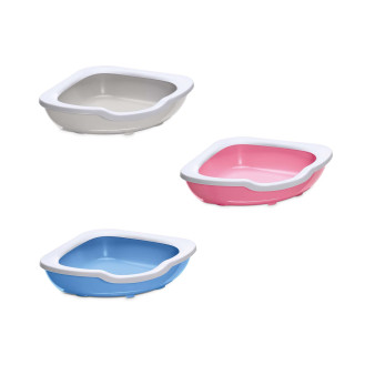 Imac Fred Угловой туалет с высокими бортиками и ободком для котов (Mix)