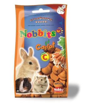Nobby StarSnack Nobbits Carrot Лакомства для грызунов Дропсы с Морковью (75 г)