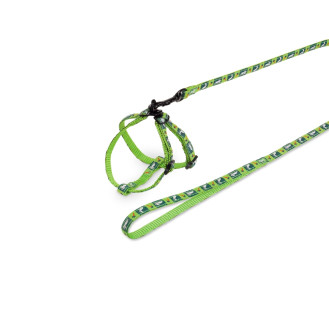 Nobby Rabbit Harness Carrot Правильная шлея-петля с поводком для кроликов Морковь (Green)