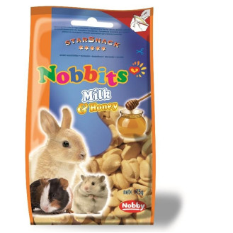 Nobby StarSnack Nobbits Milk & Honey Лакомства для грызунов Дропсы с Молоком и Мёдом (75 г)