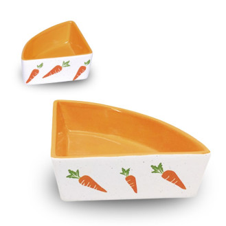 Nobby Carrot Corner Кутова керамічна миска для гризунів Морква