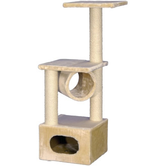 Nobby Exclusive Когтеточка-игровой комплекс с домиком и лежанкой для кошек  (Creme)