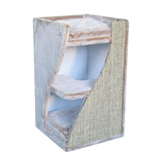 Nobby Kari Когтеточка-дряпалка з двумя лежаками для кошек (Creme M)