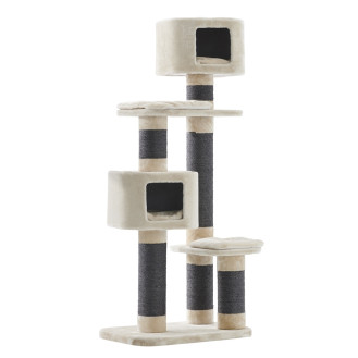 Nobby Loano Многоуровневый игровой комплекс-лазалка с двумя домиками для кошек (Creme)