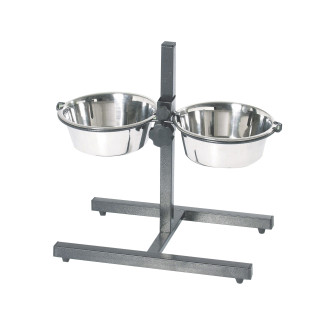 Imac Dog Bar Stand Bowls Комплект антиковзких мисок з нержавіючої сталі на штативі для собак