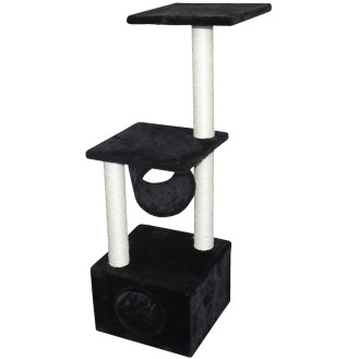 Nobby Cuneo Когтеточка-игровой комплекс с домиком и лежаком для кошек (Black)