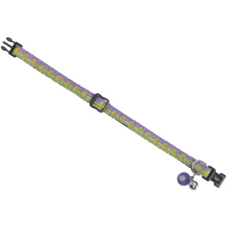 Nobby Cat Collar Circle Нейлоновый ошейник для кошек с колокольчиком Сферы (Violet)