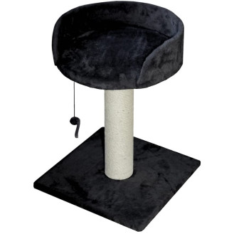 Nobby Asti Когтеточка-столбик с лежаком и игрушкой для кошек (Black)