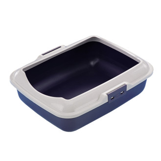 Nobby Cat Туалет с бортиком и ободком без сетки для котов (Blue)