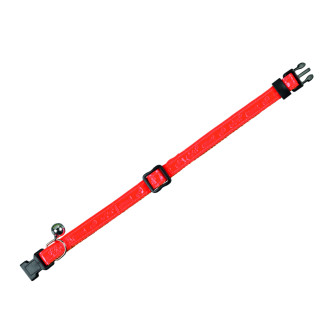 Nobby Cat Collar Neon Нейлоновый ошейник для котов с колокольчиком Цветы (Orange)