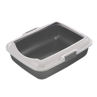 Nobby Cat Туалет с бортиком и ободком без сетки для котов (Grey)