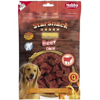 Nobby StarSnack Dental BBQ Beef Dice Сушені ласощі для чищення зубів собак Кубики з Яловичини