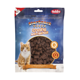 Nobby StarSnack Cat Anti-Hairball Crushy Шерстевивідні ласощі для кішок Подушечки з Тауріном та Вітамінами