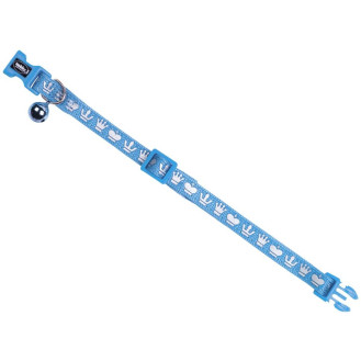 Nobby Cat Collar Royal Нейлоновый ошейник для кошек с колокольчиком Королевский (LBlue)